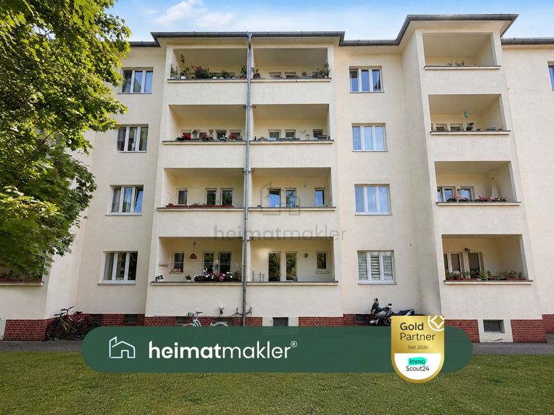 Gepflegte Denkmalanlage in Gohlis-Süd – vermietete 3-Zimmer mit Balkon